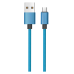​​​​​​​ROUND BRAIDED MICRO USB CABLE, Blue, Green, Pink